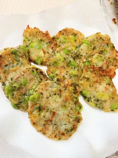 豆腐と枝豆のもちもちおやき(チーズ入り)-レシピのメイン写真