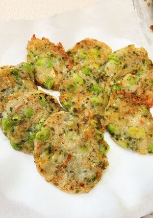 豆腐と枝豆のもちもちおやき(チーズ入り)-レシピのメイン写真