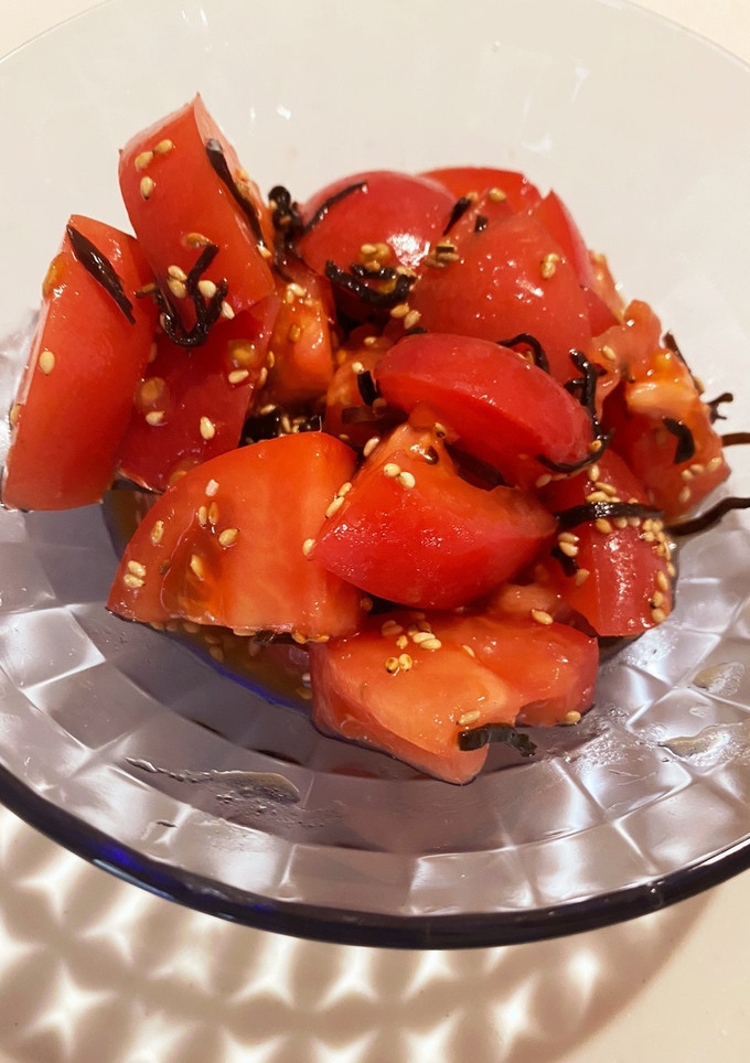 トマトの塩昆布和え-レシピのメイン写真