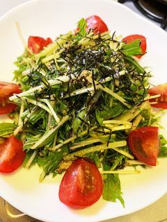 水菜サラダ-レシピのメイン写真