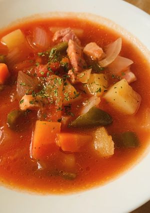 家庭の味！トマトの旨味凝縮ミネストローネ-レシピのメイン写真