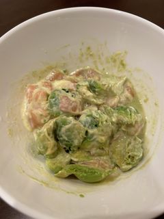 アボカドサーモンわさび醤油マヨ和え-レシピのメイン写真