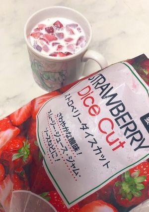 カワイイPINKいちごミルク-レシピのメイン写真