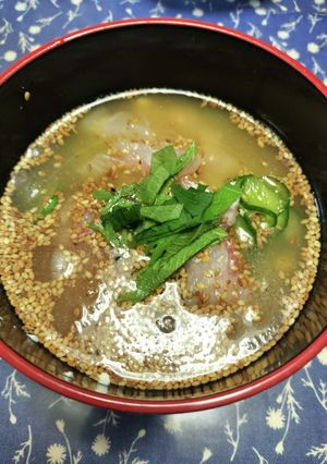 鯛冷や汁-レシピのメイン写真