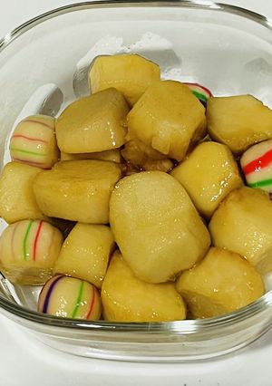 里芋と手鞠ふの煮物-レシピのメイン写真