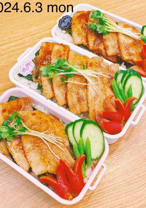 男子大学生お弁当★018-レシピのメイン写真