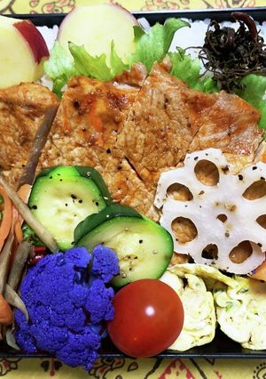 6/3 ﾖｯﾁｬﾝ☆トンテキお弁当-レシピのメイン写真