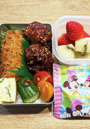 高2男子弁当！イカフライのレモン煮♪25-レシピのメイン写真