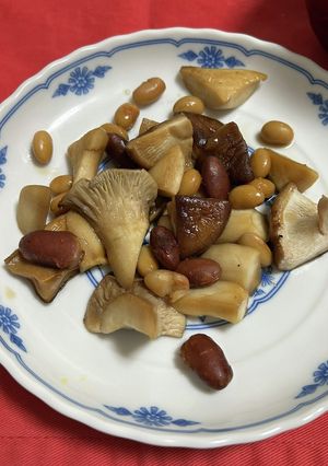 大豆ときのこの甘酢炒め煮-レシピのメイン写真