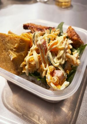 ちょい本格☆ベーコンのマカロニサラダ弁当-レシピのメイン写真