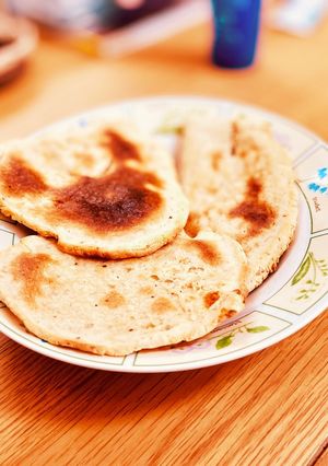 カロリー30%オフ!さといもで作るナン-レシピのメイン写真