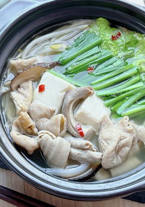 中味汁で博多風もつなべ-レシピのメイン写真