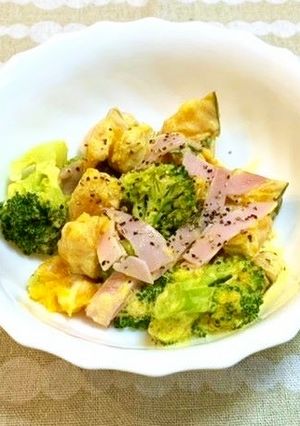 ブロッコリーとかぼちゃのシーザーサラダ-レシピのメイン写真