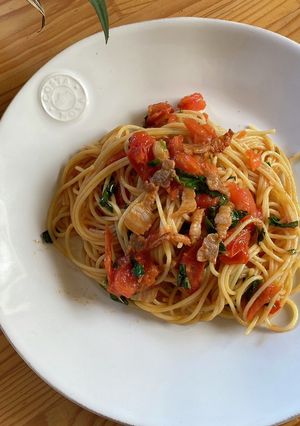 トマトとパンチェッタのパスタ-レシピのメイン写真