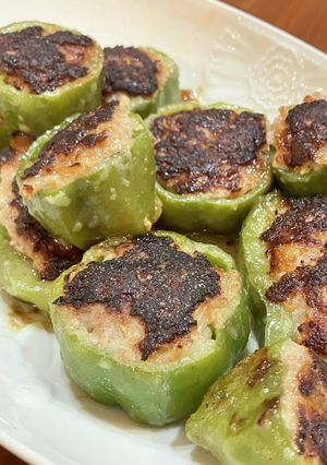 塩麹だけで簡単おいしい！ピーマンの肉詰め-レシピのメイン写真