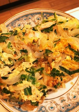 玉ねぎとキャベツささみのだし玉焼き-レシピのメイン写真
