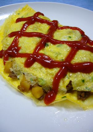 和風オムレツ☆ひき肉で肉じゃが-レシピのメイン写真
