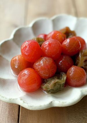 簡単♪ミニトマトの梅シロップマリネ-レシピのメイン写真
