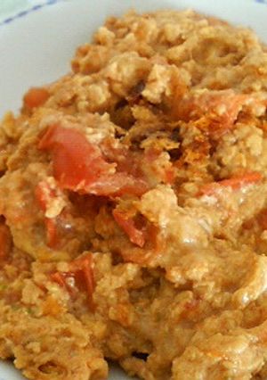 朝食に。すぐできる中華風トマトチーズ卵-レシピのメイン写真