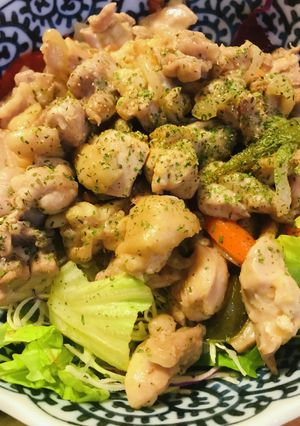 鶏もも肉２枚で作るガーリック＆生姜焼き-レシピのメイン写真