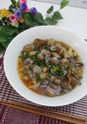 マルちゃん正麺あさりの醤油バターラーメン-レシピのメイン写真