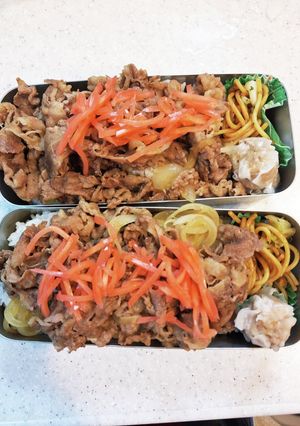 高校生弁当覚え書き313牛丼-レシピのメイン写真
