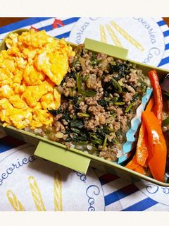 豚そぼろ炒めの2色弁当-レシピのメイン写真