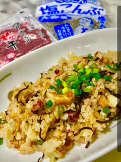 No3340梅昆布チャーハン・夏-レシピのメイン写真