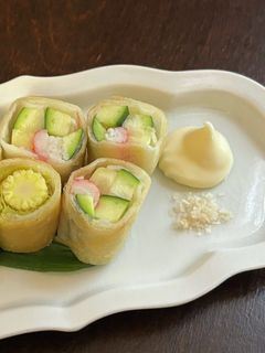 ズッキーニとカニカマの春巻き-レシピのメイン写真