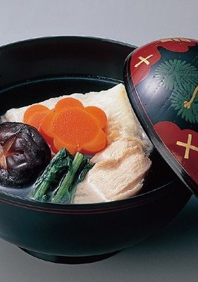 白だしで♪鶏のお雑煮-レシピのメイン写真