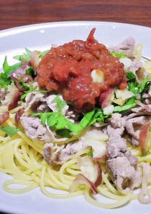 梅と大葉のパスタ-レシピのメイン写真