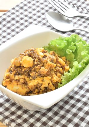 カレーもずくポテト-レシピのメイン写真