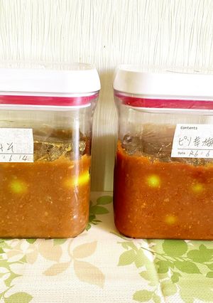 青梅の梅味噌&ピリ辛梅味噌-レシピのメイン写真