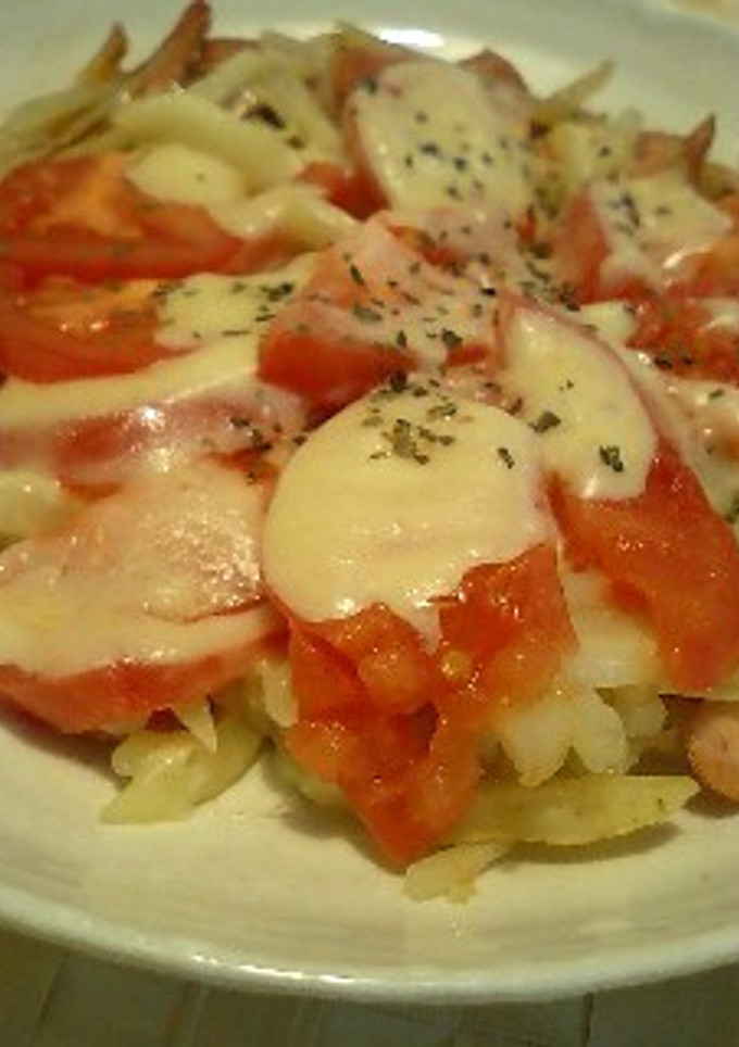 新じゃがいもとトマトの炒め物-レシピのメイン写真