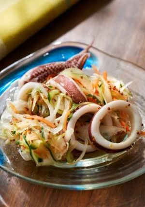 夏野菜とイカのマスタードマリネ-レシピのメイン写真
