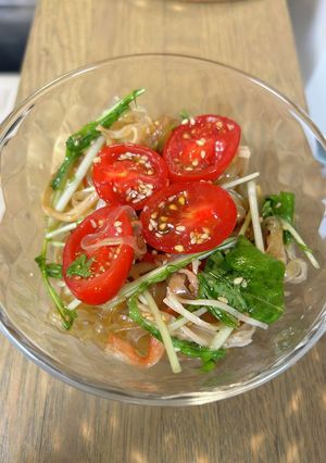 水菜の和風春雨サラダ-レシピのメイン写真