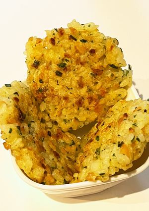 納豆卵お焼き 離乳食に-レシピのメイン写真
