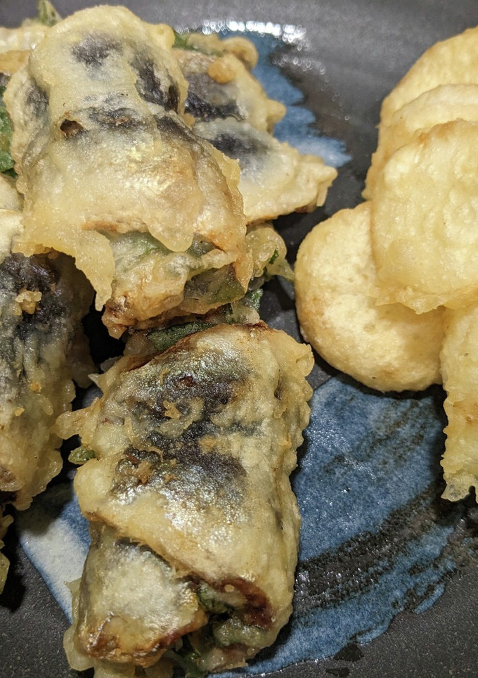 いわしのしそ巻き揚げ　-レシピのメイン写真