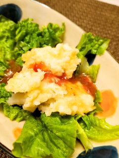 簡単!筋肉にイカ天サラダ-レシピのメイン写真