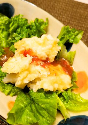 簡単！筋肉にイカ天サラダ-レシピのメイン写真