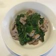 簡単!! 豚肉と三つ葉(野草)の炒め物