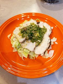ネギ塩だれのほろほろ鶏胸肉-レシピのメイン写真
