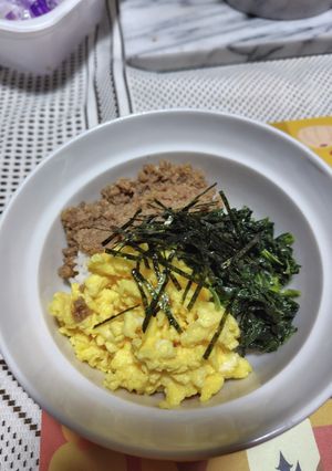 我が家の三色丼-レシピのメイン写真