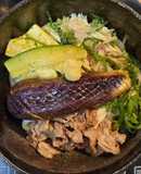 袋うどんレンチン！夏野菜で冷たいうどん