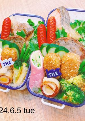 男子大学生お弁当★019-レシピのメイン写真
