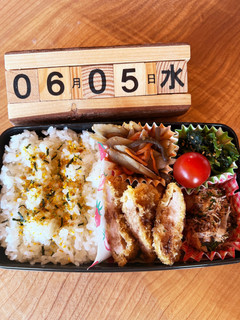 2024.6/5 高校生男子お弁当-レシピのメイン写真
