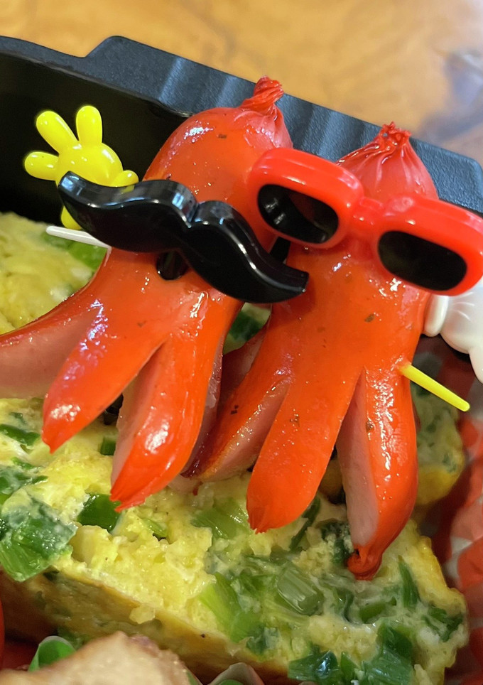 簡単 弁当 たこ 赤ウインナー おかず-レシピのメイン写真