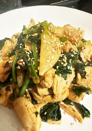 鶏むね肉とカブのピリ辛炒め-レシピのメイン写真