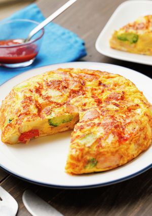 野菜がたっぷり！スパニッシュオムレツ-レシピのメイン写真
