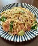 ✨グリーンリーフとベーコンのパスタ✨